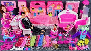 11 Minutes Satisfying with Unboxing Barbie Fancy Housr Play Set Review Toys | ASMR