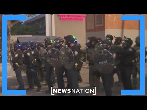 In Portland, federal agents push back crowd, fire pepper balls | NewsNation Prime