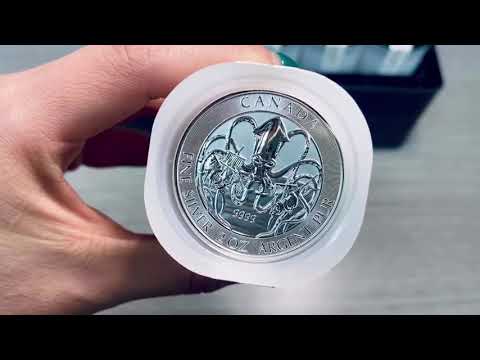 2020 Royal Canadian Creatures of the North Series The Kraken Silver Coin Unboxing
