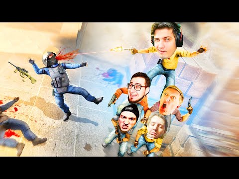 Я и БАНДА ЮТУБ В ММ! СДЕЛАЛИ СУПЕР ТАКТИКУ ПРОТИВ ПРО, САМАЯ ЖЕСТКАЯ ИГРА! (CS:GO Смешные Моменты)