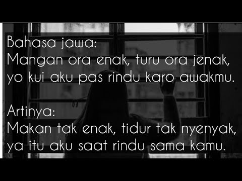 Kumpulan kata-kata sakit hati bahasa Jawa beserta terjemahan bahasa Indonesia