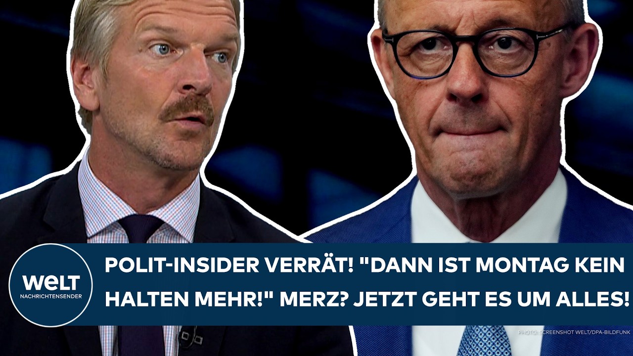 DEUTSCHLAND: Polit-Insider verrät! "Dann ist Montag kein Halten mehr!" Merz-Dämmerung am Sonntag!