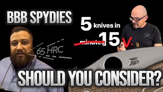 Is CPM 15V now dead? 5 Spyderco Big Brown Bear ​⁠blades Rockwell hardness test.  ​⁠