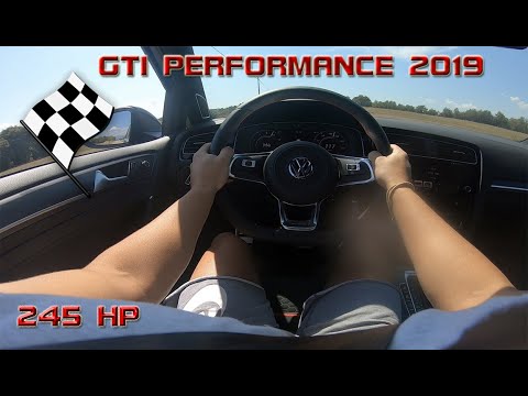 VW Golf GTI Performance 2019 LAUNCH CONTROL & 0-100 km/h | 245hp |