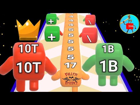 Satisfying Mobile Game / level up numbers 2048 vs join numbers 2048 Gameplay New Update Level