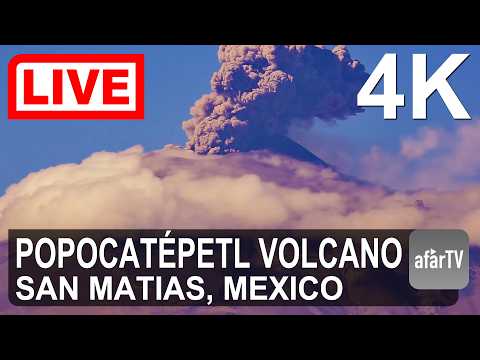 Popocatepetl volcano live cam