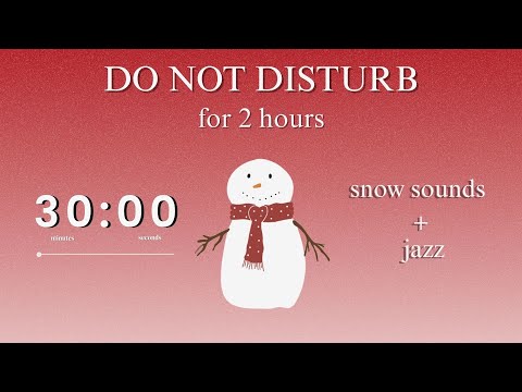 study with me (CHRISTMAS) - 30 minute, 5 minute break, with jazz music - 2 - hour pomodoro