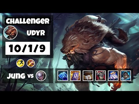 Udyr s11 Jungle Challenger Replay (10/1/9) - KOREAN