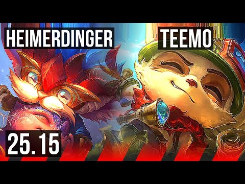 HEIMERDINGER vs TEEMO (TOP) | KR Master | 25.15