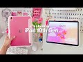 iPad 10th gen 🎀 (Pink) unboxing | apple pencil + accessories