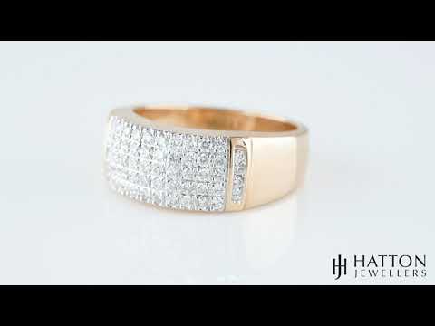 9ct Yellow Gold 0.50ctw Diamond Bombay Ring
