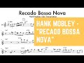 Hank Mobley - "Recado Bossa Nova" Tenor Saxophone Jazz Transcription