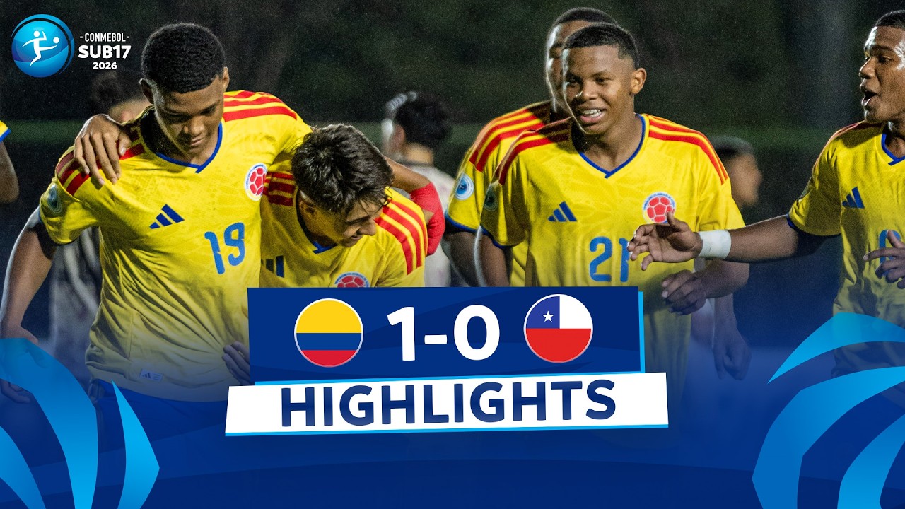COLOMBIA vs. CHILE [1-0] | RESUMEN | CONMEBOL SUB17 | FASE DE GRUPOS