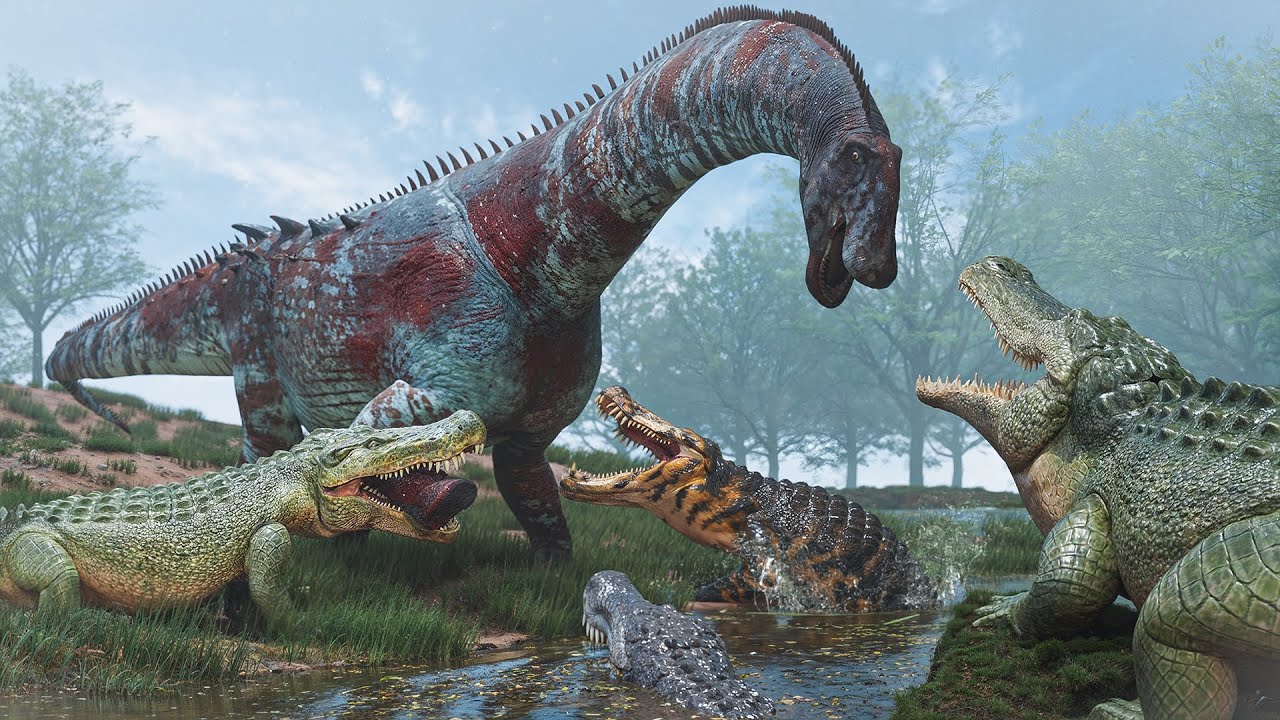 Croc Infested Waters! - Life Of A Deinosuchus | Path Of Titans