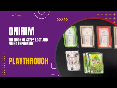 Onirim: Book of Steps Lost and Found Expansion Solo Playthrough  | DaniCha