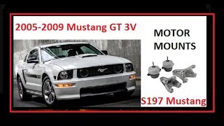 How to change Motor Mounts: s197 Ford Mustang GT 2005-2009 (2010)