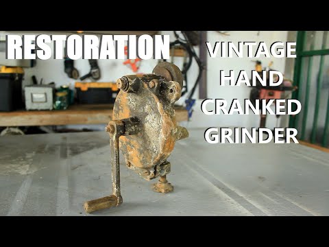 RESTORATION OF VERY OLD Hand Cranked Grinder Sharpener!!!