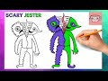 How To Draw Scary Bittergiggle Jester Garten Of Banban 4 Easy Step By Step Drawing Tutorial