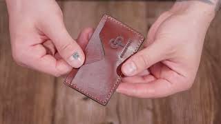 Практичний кард-кейс із натуральної шкіри Grande Pelle 11630 світло-коричневий