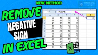 How to Remove negative sign in Excel 2024 | Change Negative Number to Positive in Excel