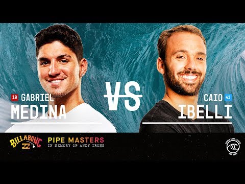 Gabriel Medina vs. Caio Ibelli - Round of 16, Heat 5 - Billabong Pipe Masters 2019