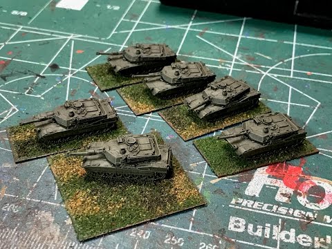 6mm Cold War - Painting US M1A2 Tanks from GHQ