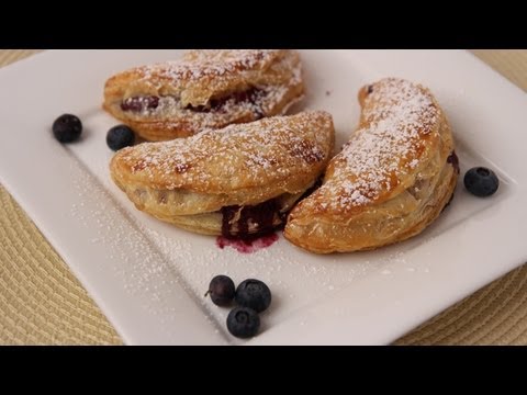 Homemade Blueberry Turnovers Recipe - Laura Vitale - Laura in the Kitchen Episode 419