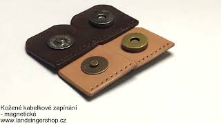 Kožené kabelkové zapínání - magnetické