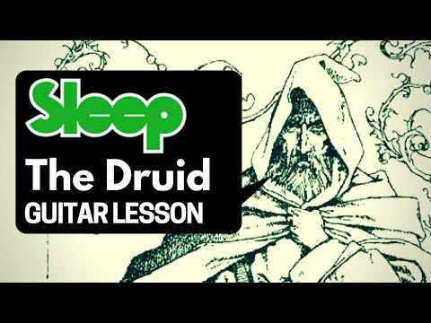 Matt Pike Sleep Guitar Lesson w/ TAB - The Druid - C Standard Tuning