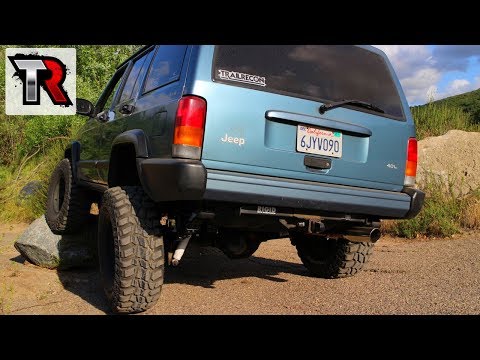 Jeep Cherokee Magnaflow Exhaust Install and Fender Trim - Ep. 10