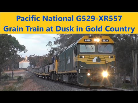 Pacific National Grain Train with G529 & XR557 - 9th Nov 2020
