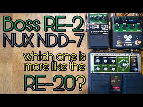 Space Echo comparison: Boss RE-2, NUX NDD-7, Boss RE-20