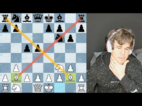 Magnus plays Nimzo-Larsen Double Fianchetto opening against GM Maksim Chigaev