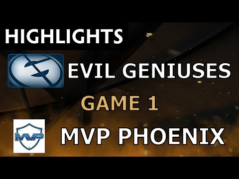 Evil Geniuses vs MVP Phoenix [Game 1] The Manila Major 2016 - Dota Highlights