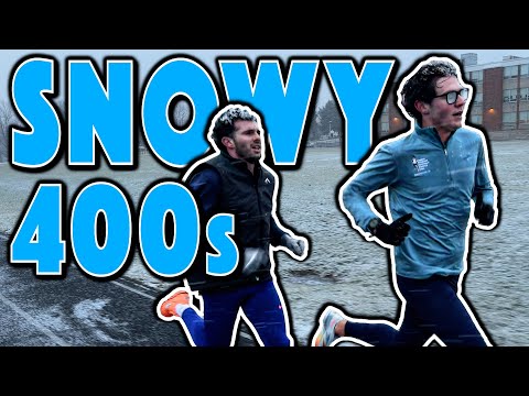 NCAA Stars Run Brutal 400m Repeats In Snowy Blizzard