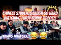 CHINESE STUDENTS REACT TO PINOY FUNNY VIDEOS/ TRY NOT TO LAUGH CHALLENGE!! DI NILA MAPIGILAN!!😂😂🤯🤯