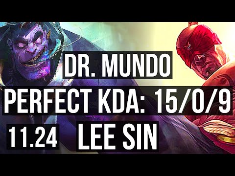 DR. MUNDO vs LEE SIN (JNG) | 15/0/9, Legendary | NA Master | 11.24