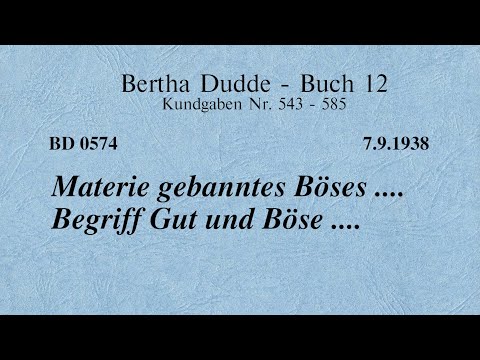 BD 0574 - MATERIE GEBANNTES BÖSES .... BEGRIFF GUT UND BÖSE ....