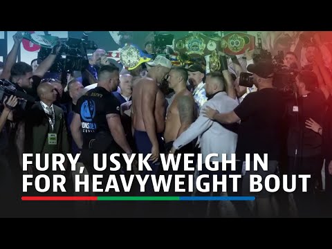 Boxing: Fury weighs in nearly 30 pounds heavier than Usyk
