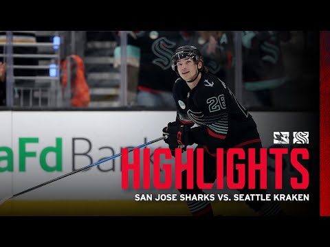 San Jose Sharks vs. Seattle Kraken | 11/5 Game Highlights