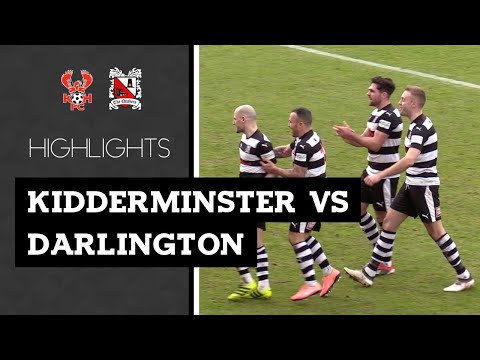 Kidderminster Harriers 1-1 Darlington - Vanarama National League North - 2019/20