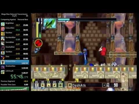Mega Man Network Transmission Speedrun in 1:10:48