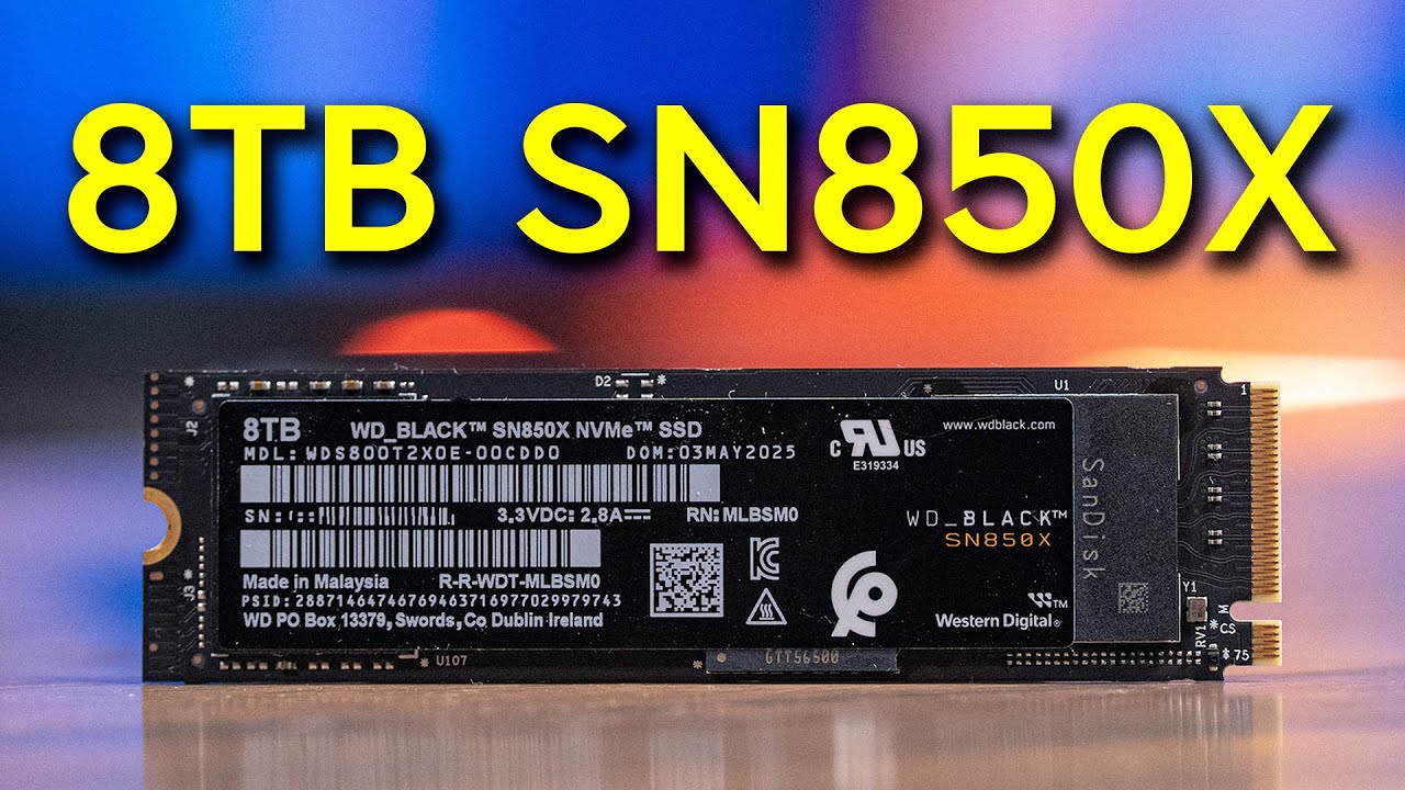 8TB NVME SSD: WD Black SN850X Review