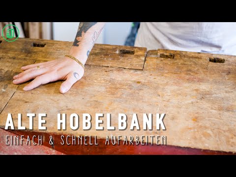 Alte Hobelbank aufarbeiten - mit der Power Carving Unit von Arbortech | Jonas Winkler
