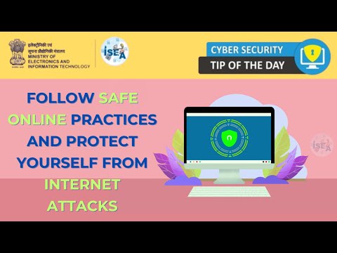 Follow best practices and protect your self from online threats #isea