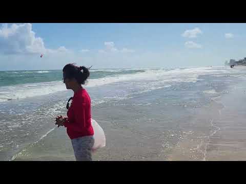 Beautiful day. Kartika at the Beach.