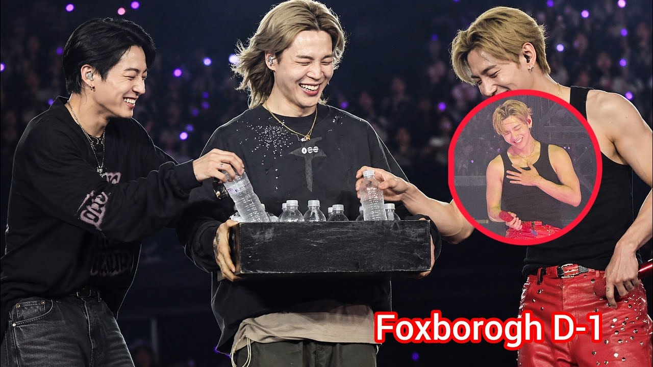 😱💜 JIMIN’S WATER COOLER GESTURE AT FOXBOROUGH CONCERT MELTS EVERY HEART — The Unexpected Act of Care That Left the Entire Stadium in Tears of Joy! 🔥✨
