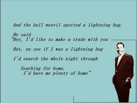 Boll Weevil Song - Brook Benton