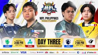 🔴 LIVE | MPL PH S18 | FILIPINO - Playoffs Day 3
