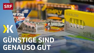 AAA-Batterie im Test: Auch günstige Batterien bringen gute Leistung | 2018 | Kassensturz | SRF